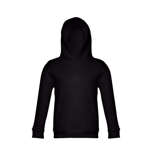 Sweatshirt criança com capuz na cor preta.