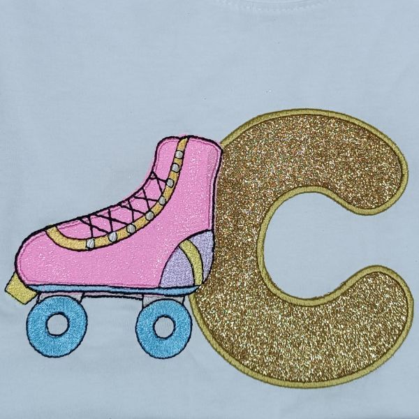 T-SHIRT CRIANÇA PERSONALIZADA COM BORDADO "PATIM" | ROUPA BORDADA PARA MENINA