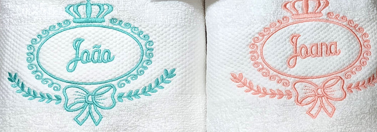 Toalha de banho personalizada com nome