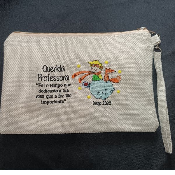 Bolsa bordada com Principezinho.