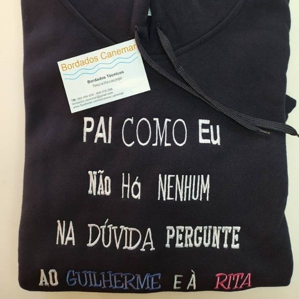 Sweatshirt para oferecer ao pai.