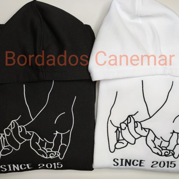 Sweatshirts bordadas para o dia dos namorados- "Since".