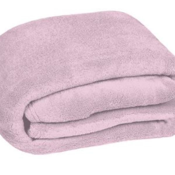 Manta cor de rosa.