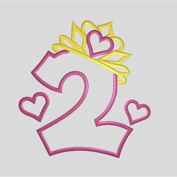 Projeto para bordado aniversário 2 anos.